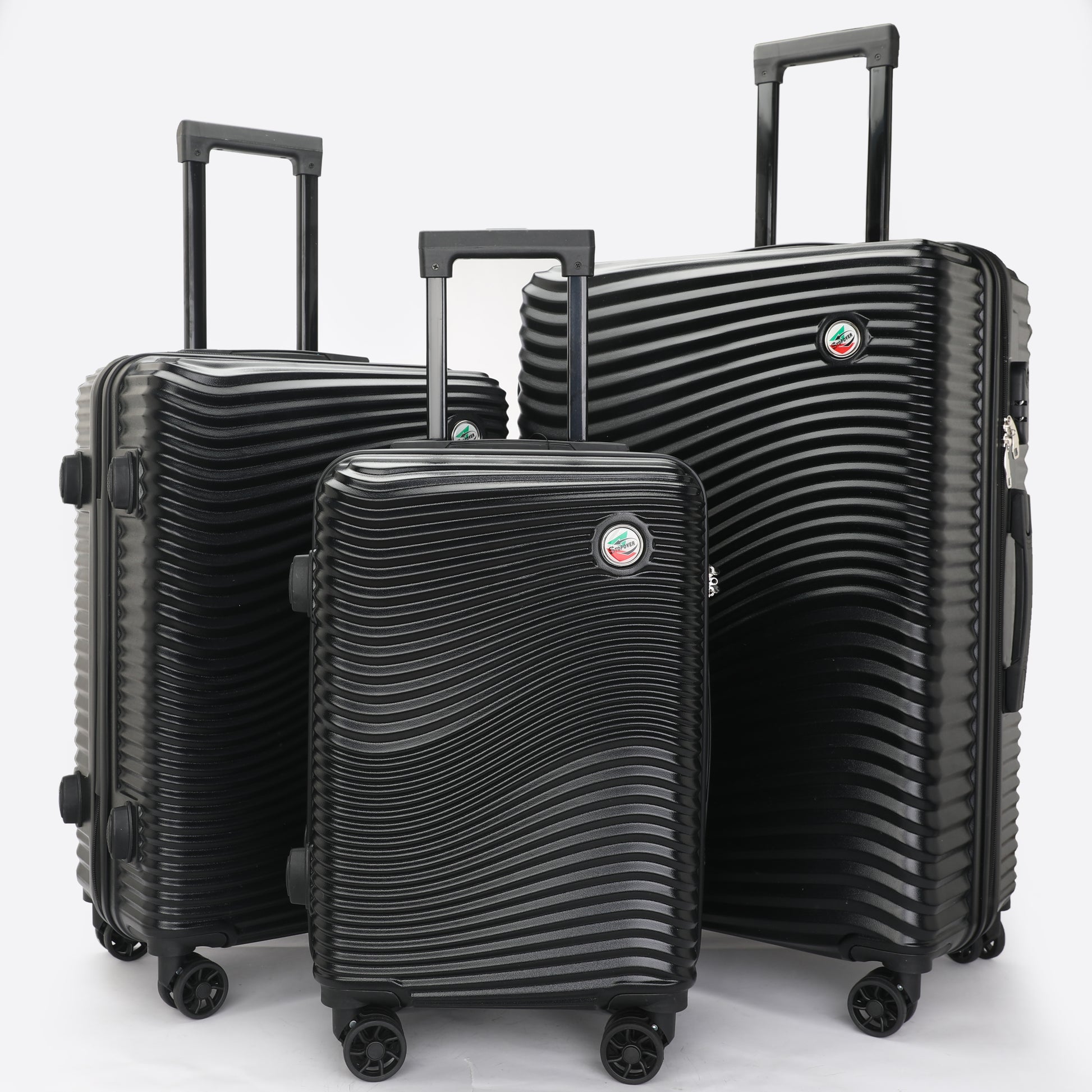 Set 3 Trolley Rigidi ABS Stellar case