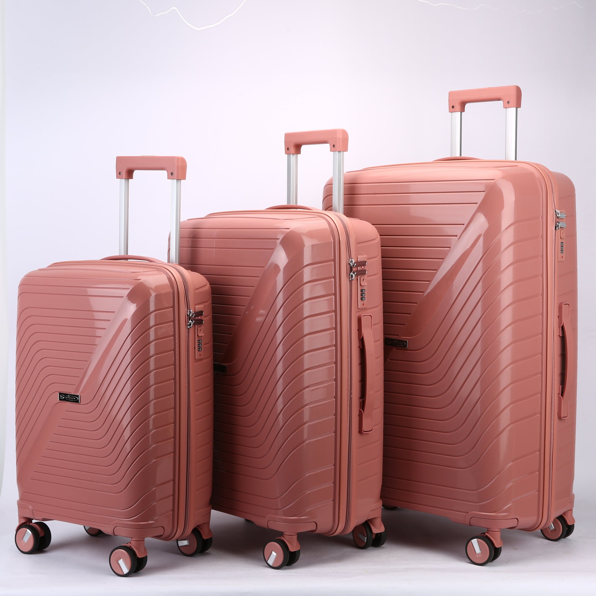 Set 3 Trolley Rigidi Polipropilene Stellar case
